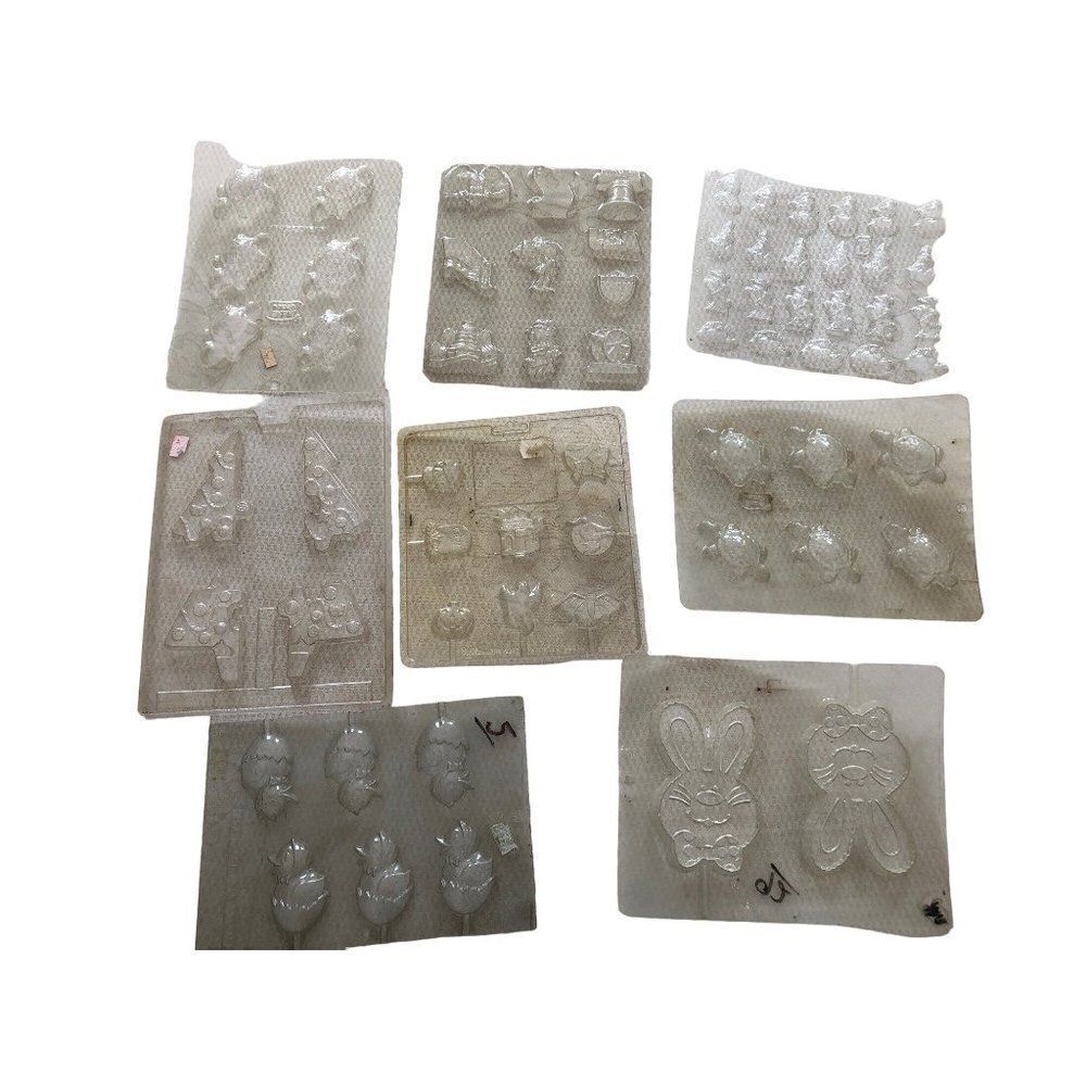 Lot of 62 Vintage Plastic Molds Candy Chocolate Making - Picture 3 of 7